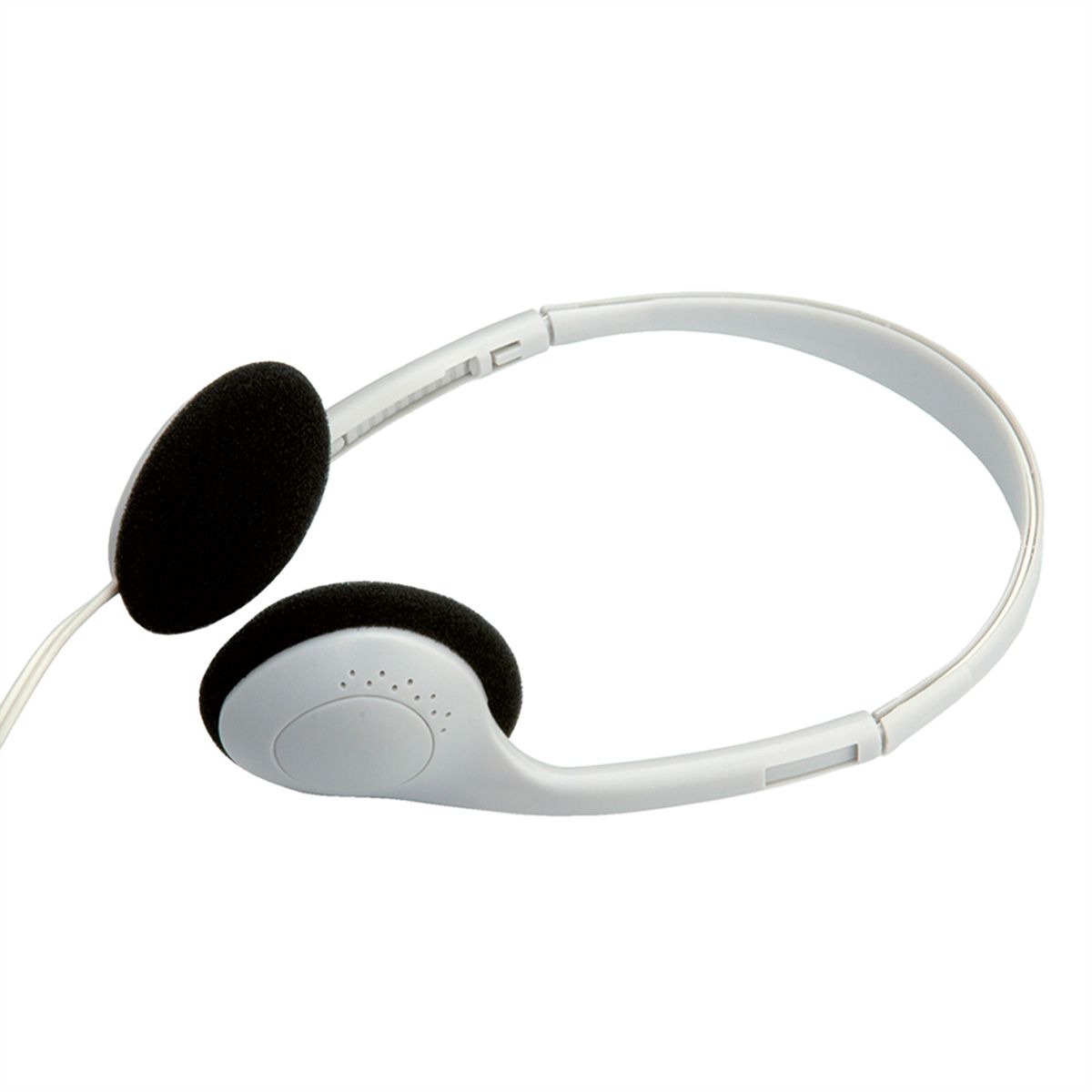 VALUE Casque stéréo avec réglage du son, gris