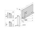 SCHROFF Baffle d'air, panneau frontal en U, blindage Refrofit, textile, 6 U, 4 CV, 220 mm