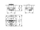 TELEGÄRTNER Embase double AMJ45 sans plaque centrale, Cat.6A (Classe EA), (A+C)
