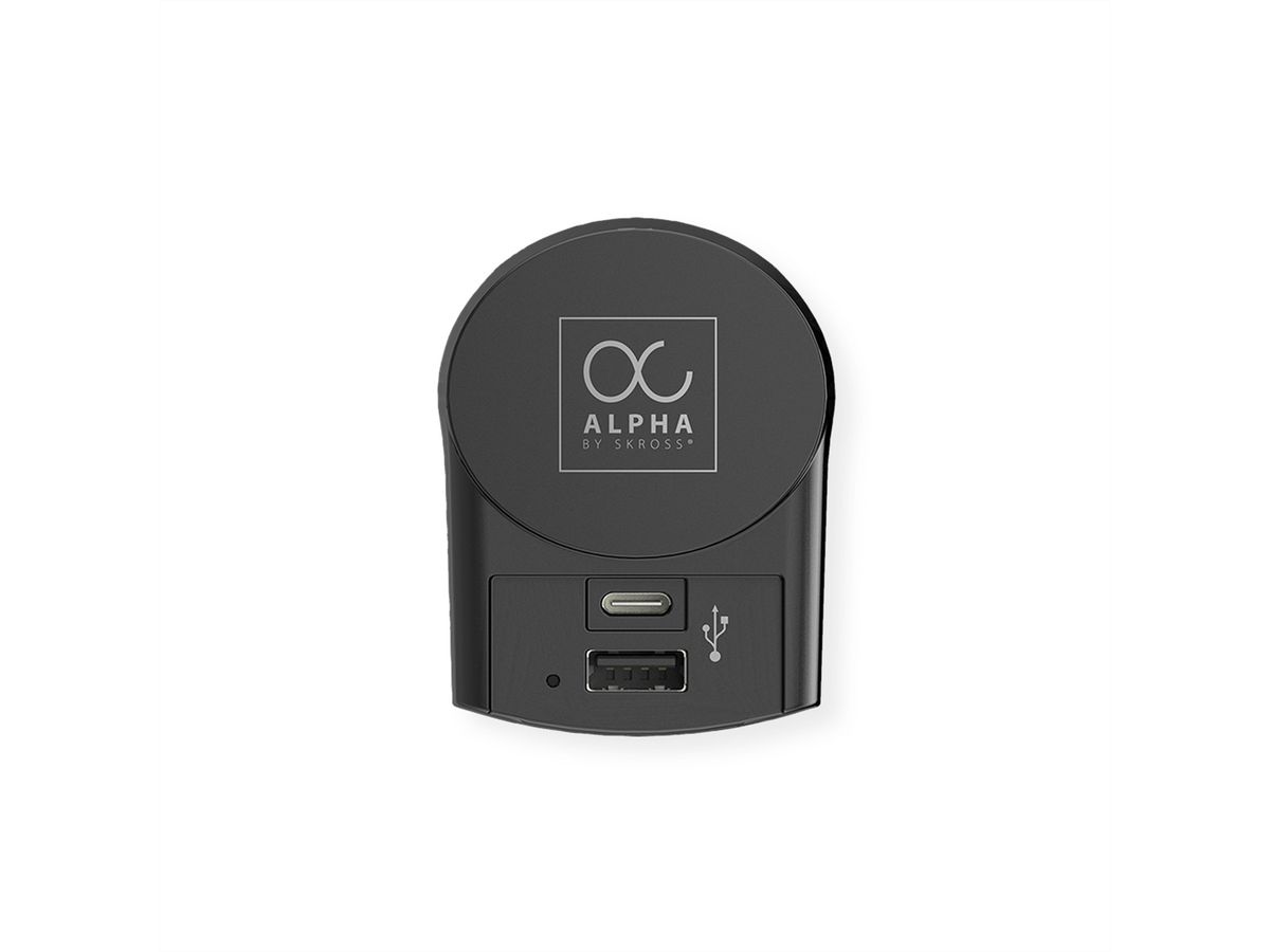 SKROSS Alpha avec chargeur USB Europe Adaptateur de voyage universel A/C, monde