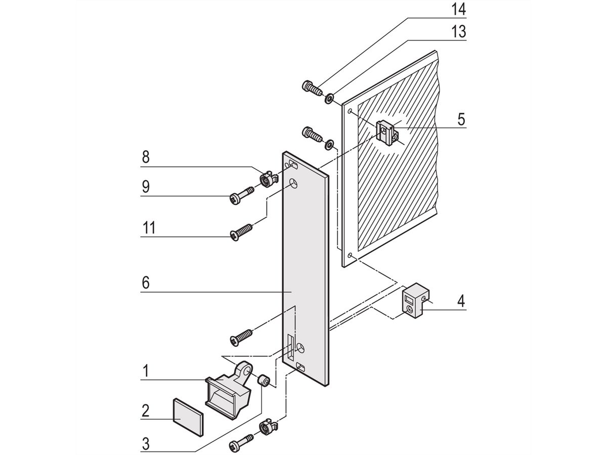 SCHROFF - Kit d'unité enfichable avec poignée d'extraction type 1, non blindé, gris, 3 U, 5 HP