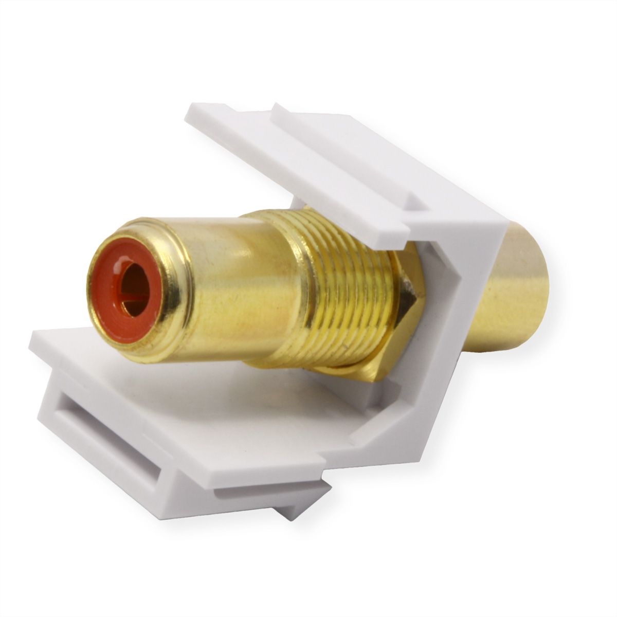 VALUE Coupleur Keystone RCA, plastique, rouge