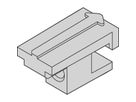 Unité enfichable SCHROFF de type cadre, fixation de panneau arrière, 5 paires