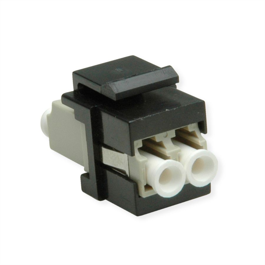 ROLINE Raccord optique LC/LC duplex multimode, Keystone, OM2