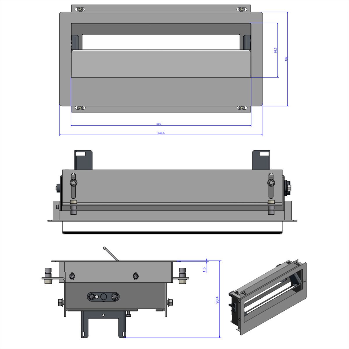 BACHMANN TOP FRAME version sur la table avec cadre