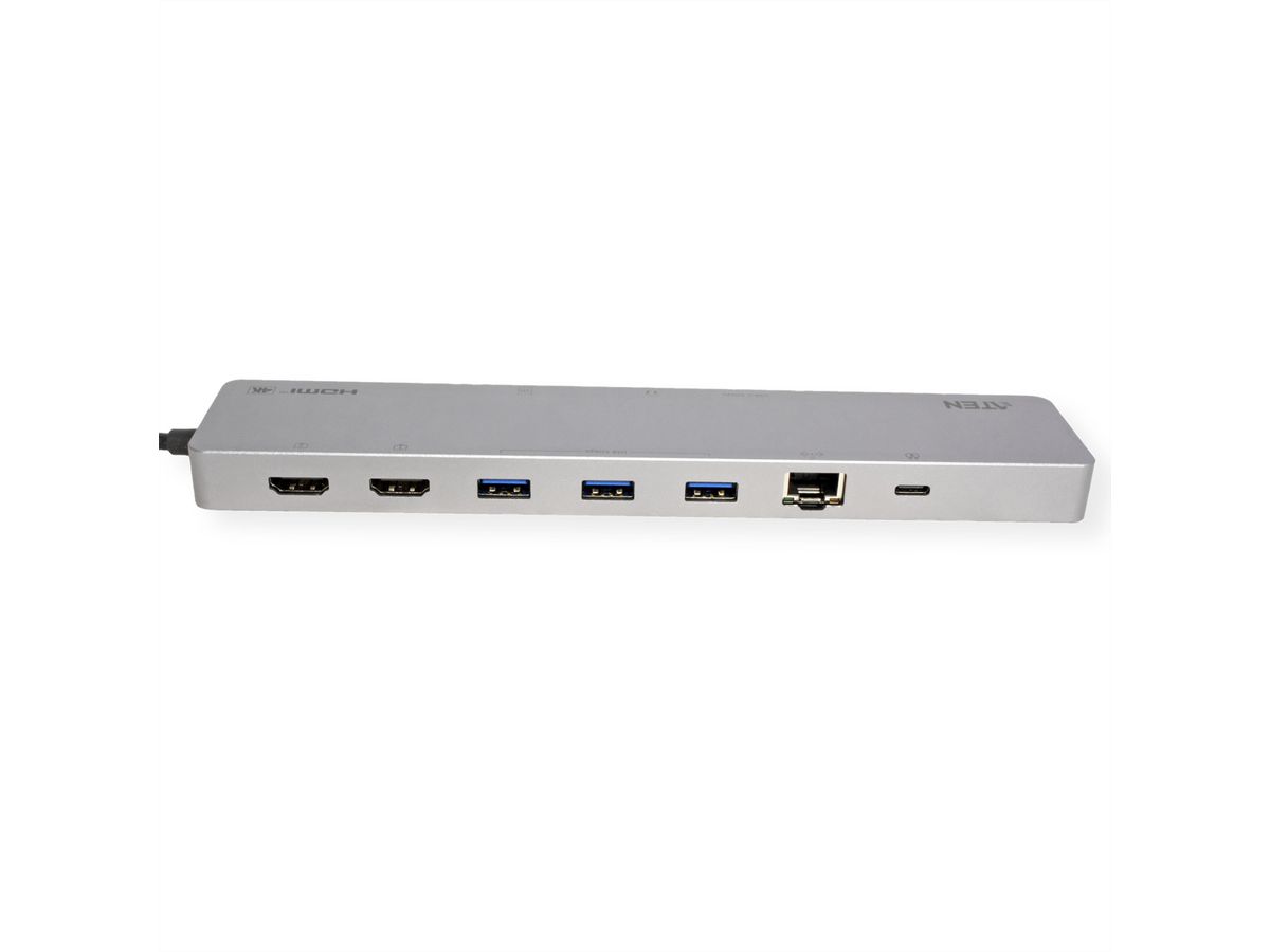 ATEN UH3240 Station d'accueil multiport USB-C 11-en-1, avec passage d'alimentation