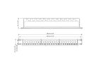 VALUE Panneau de brassage 19" pour keystones, 24 ports, 1U, non-blindé, noir