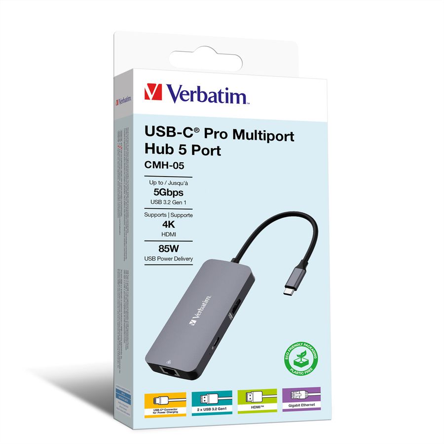 VERBATIM Hub Pro Multiports USB-C, 5 ports