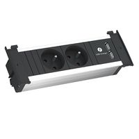 BACHMANN KAPSA S 2xUTE 1xUSB courant 2,0m CEE7/7