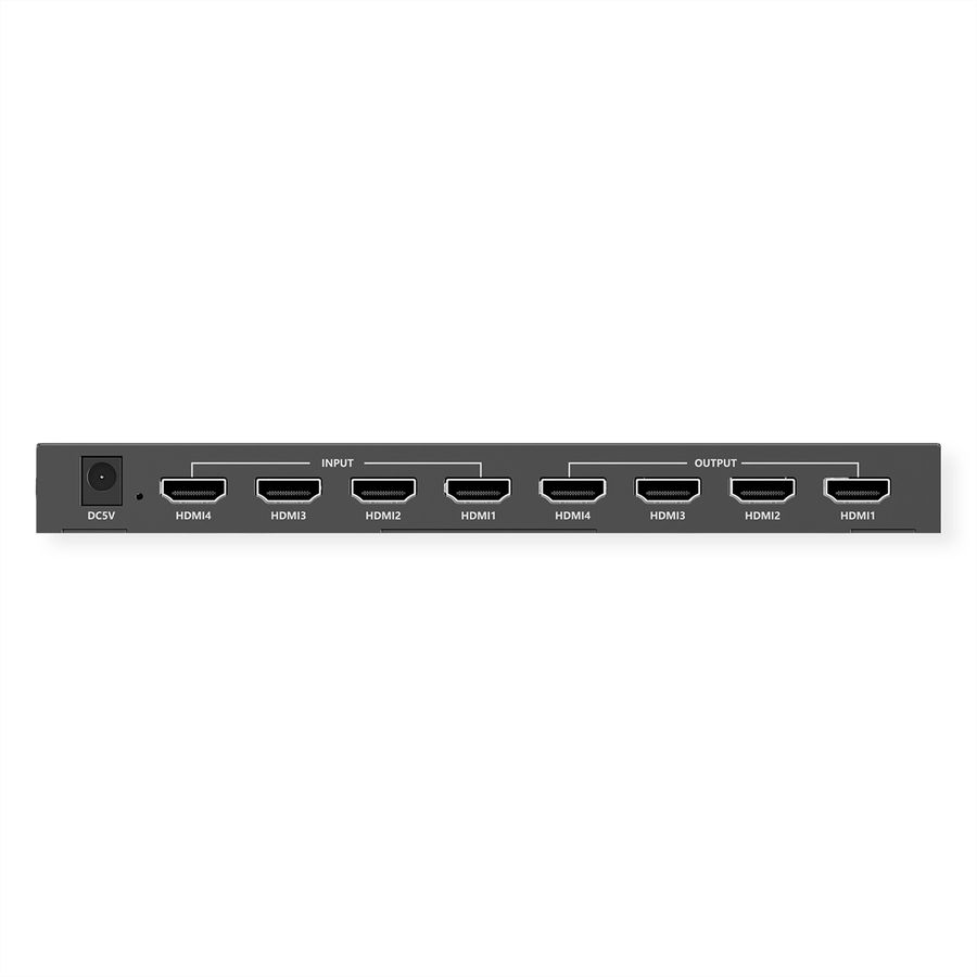 VALUE Switch Matriciel HDMI 4K, 4 x 4, avec télécommande