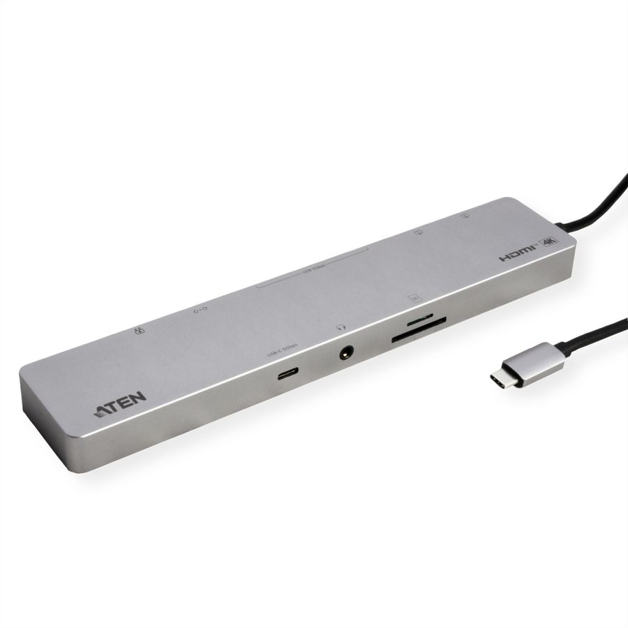 ATEN UH3240 Station d'accueil multiport USB-C 11-en-1, avec passage d'alimentation