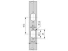 SCHROFF Face avant 19" avec découpe Sub-D, 2x9 broches, 3U, 4 HP, 2,5 mm, Al, RAL 7035
