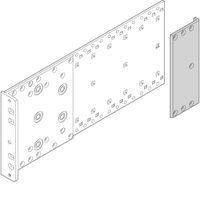 SCHROFF EuropacPRO Cornière arrière robuste pour joint CEM Textil pour panneau latéral, 3 U