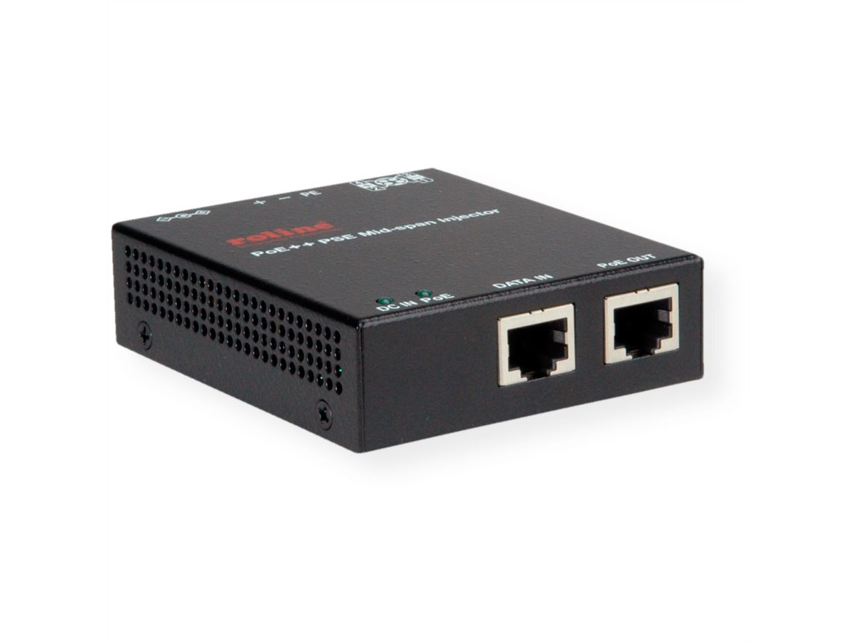 ROLINE Injecteur industriel Midspan Gigabit PoE++, 90W