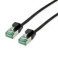 ROLINE RM Cordon DataCenter U/FTP Cat.6A (Classe EA), slim, noir, 0,15 m