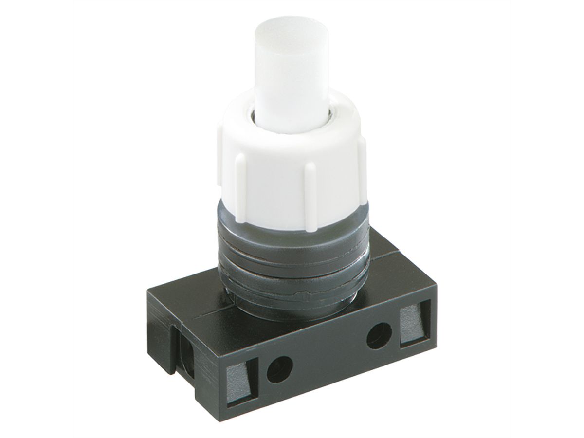 BACHMANN Bouton-poussoir série 8001, à fermeture, 1 pôle, 8-15mm, blanc