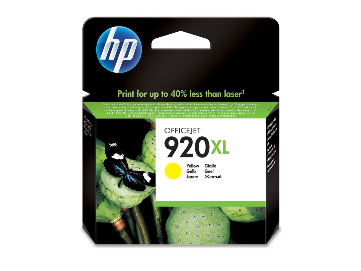 HP 920XL cartouche d'encre jaune grande capacité authentique