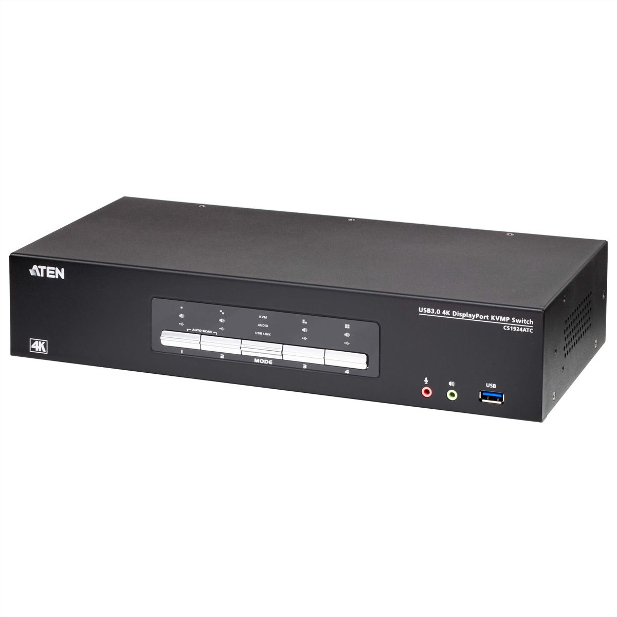 ATEN CS1924ATC Commutateur KVMP™ 4 ports USB 3.0 4K DisplayPort pour ATC
