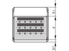 Étagère varistar SCHROFF, fixe, 75 kg, RAL 7035, 800W 700D
