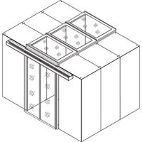 Panneau d'adaptation de porte pour le confinement d'allée SCHROFF, 80H, RAL 7021