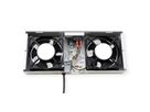 ROLINE Unité de ventilation - 2 ventilateurs, thermostat , pour Boîtier mural 19", gris