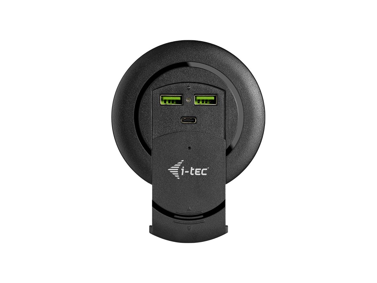 i-tec Built-in Desktop Fast Charger, USB-C PD 3.0 + 3x USB 3.0 QC3.0, 96 W