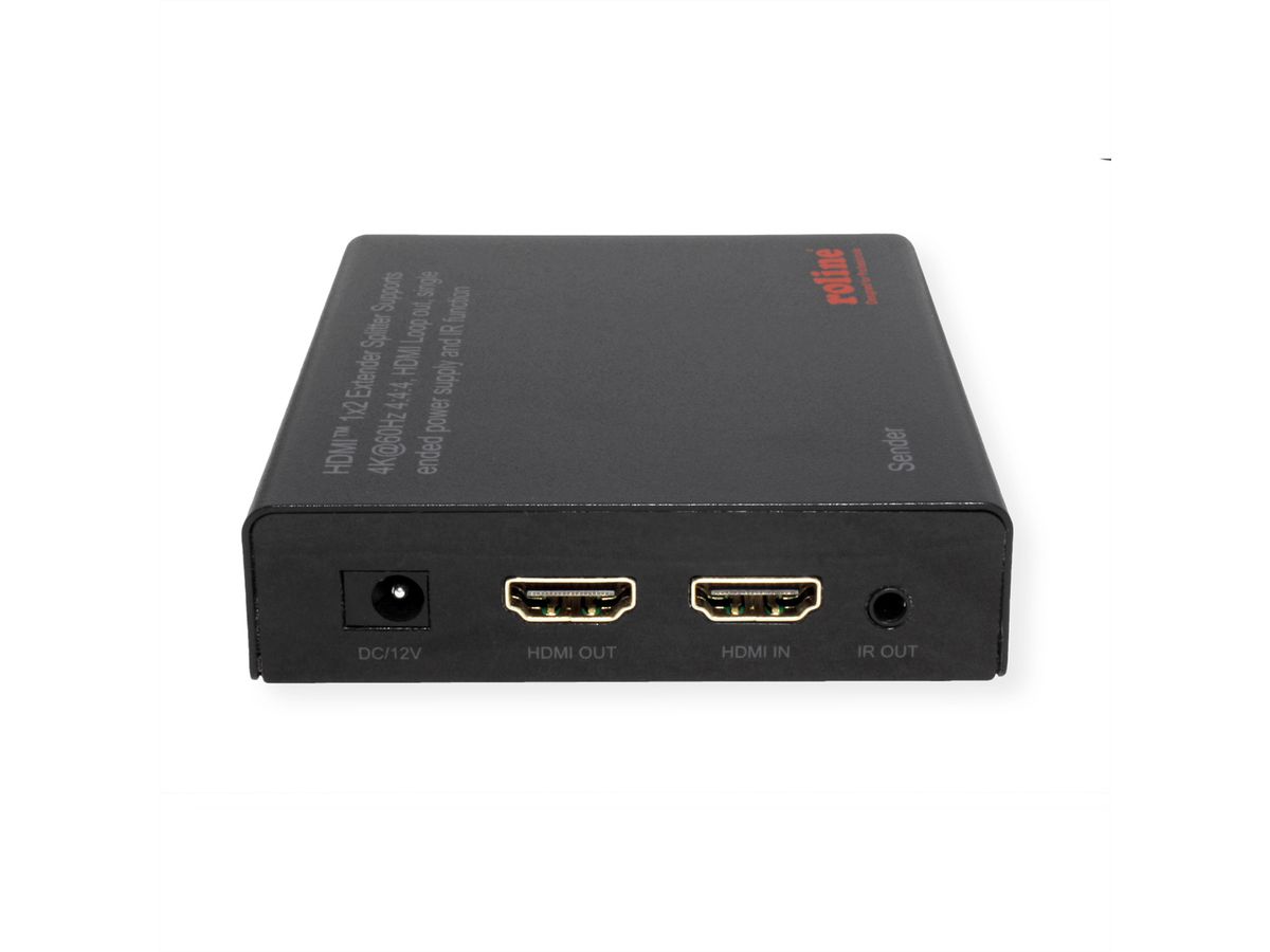 ROLINE Prolongateur/Splitter HDMI, 1x2 via Cat.6A, 70m, 4K60Hz