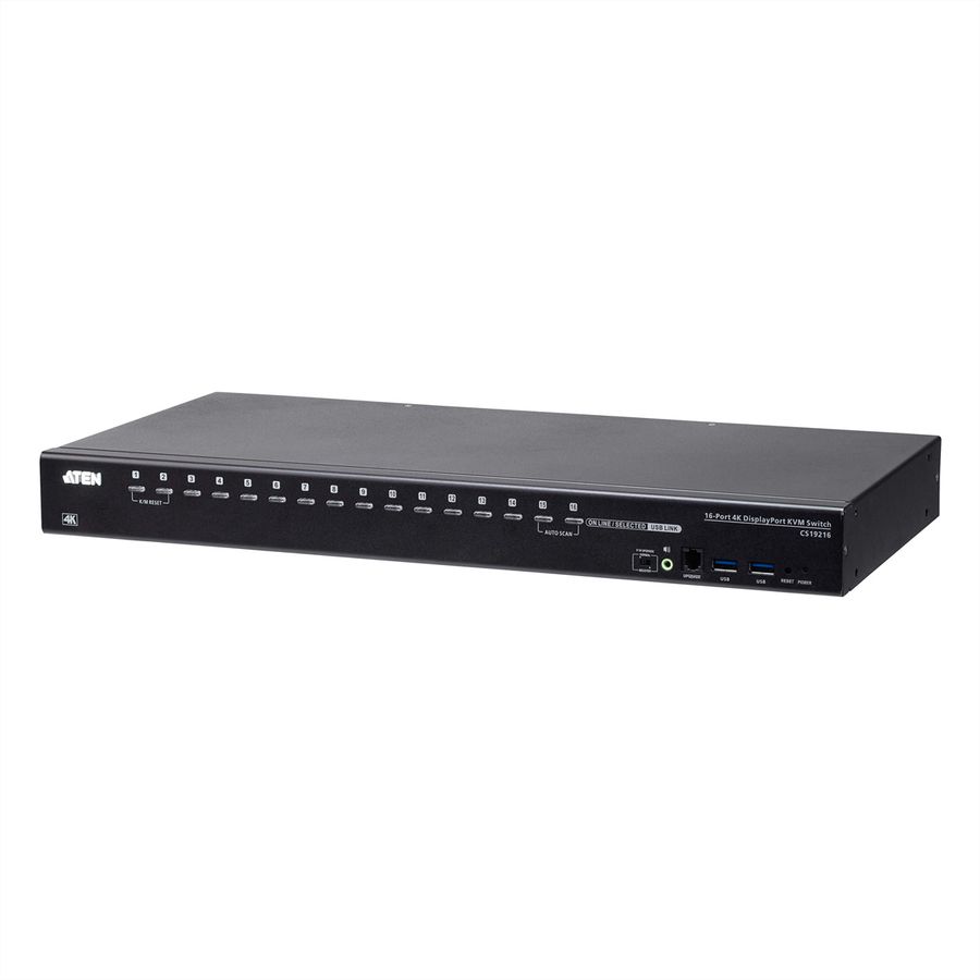 ATEN CS19216 Commutateur KVM DisplayPort 4K 16 ports USB 3.0