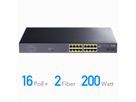 CUDY GS1020PS2 Switch 16 ports Gigabit PoE+, 2 ports Gigabit SFP 200W