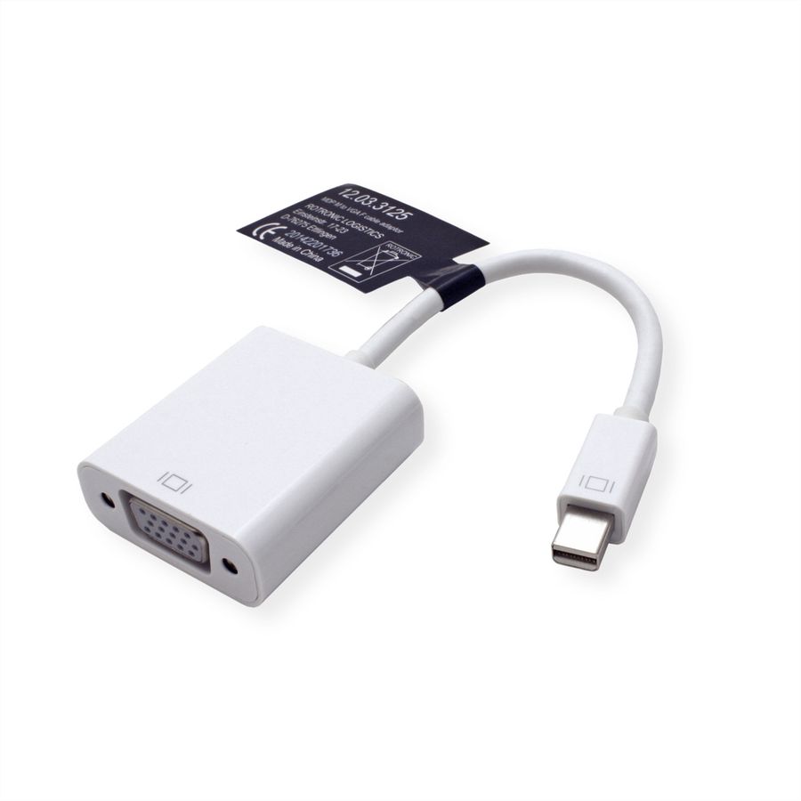 ROLINE Adaptateur Mini DisplayPort-VGA, MiniDP M - VGA F