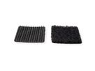VELCRO® Boutons carrés 25x25mm x 24 noirs, crochets & velours autocollants