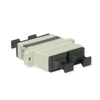 TELEGÄRTNER  Coupleur SC Duplex, Multimode, Manchon en céramique, boîtier en plastique, beige