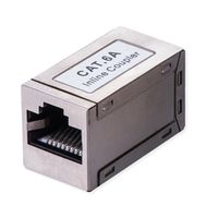 VALUE Coupleur RJ-45 blindé, Cat.6A/Classe EA, argent
