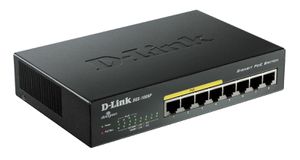 D-Link DGS-1008P commutateur réseau Noir Connexion Ethernet, supportant l'alimentation via ce port (PoE)