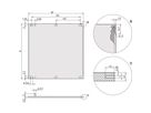 SCHROFF Face avant, Refrofit Shielding, 3 U, 12 HP, 2,5 mm, alu, anodisé, bords non traités