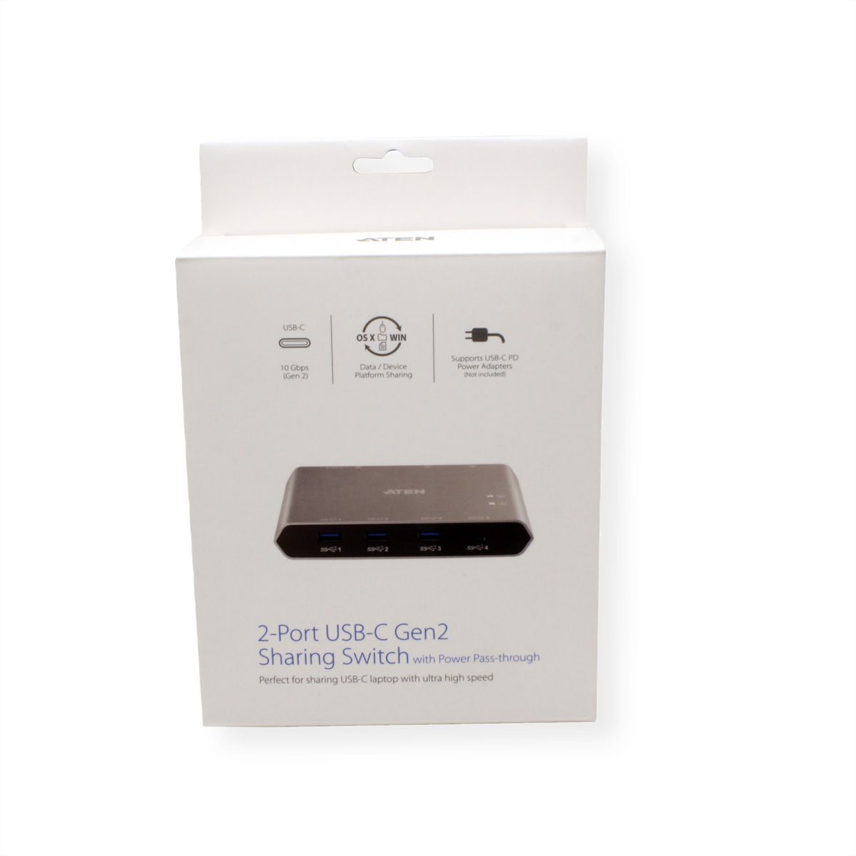 ATEN US3342 Commutateur de partage 2 ports USB-C Gen 2