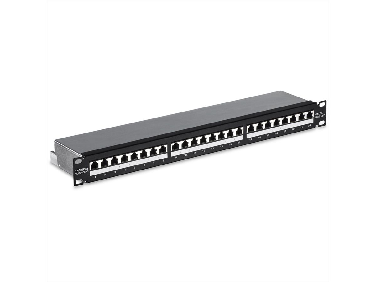 TRENDnet TC-P24C6AS Panneau de brassage Cat.6A à 24 ports