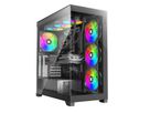 XILENCE Xilent Gleam X818.ARGB Gaming ATX PC noir, Tour RGB ATX Midi