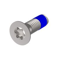 SCHROFF Pièces de montage pour composants robustes, vis à tête fraisée, Torx, avec composé de blocage de filets, M4 x 14