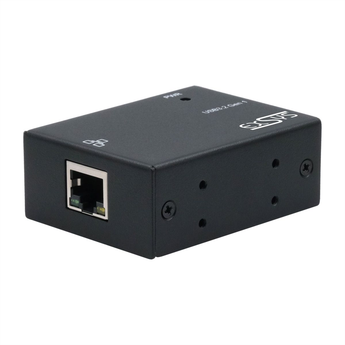 EXSYS EX-13020HMV USB 3.2 type C vers Ethernet 1 Gigabit, kit rail DIN inclus