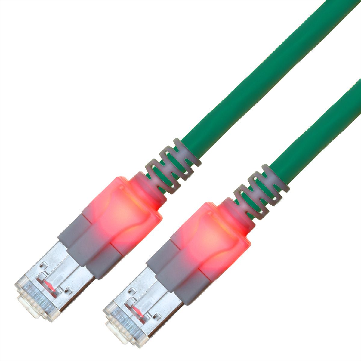 Cordon EasyLan DualBoot LED Cat.6 (Classe E) S/FTP, LSOH, turquoise, 10 m
