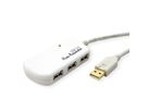 ATEN UE2120H Concentrateur d'extension USB 2.0 à 4 ports, gris, 12 m