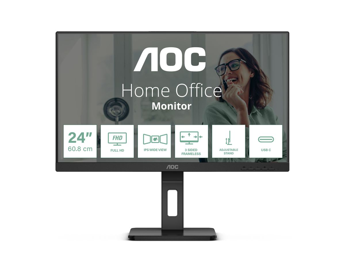 AOC 24P3CV LED display 60,5 cm (23.8") 1920 x 1080 pixels Full HD Noir