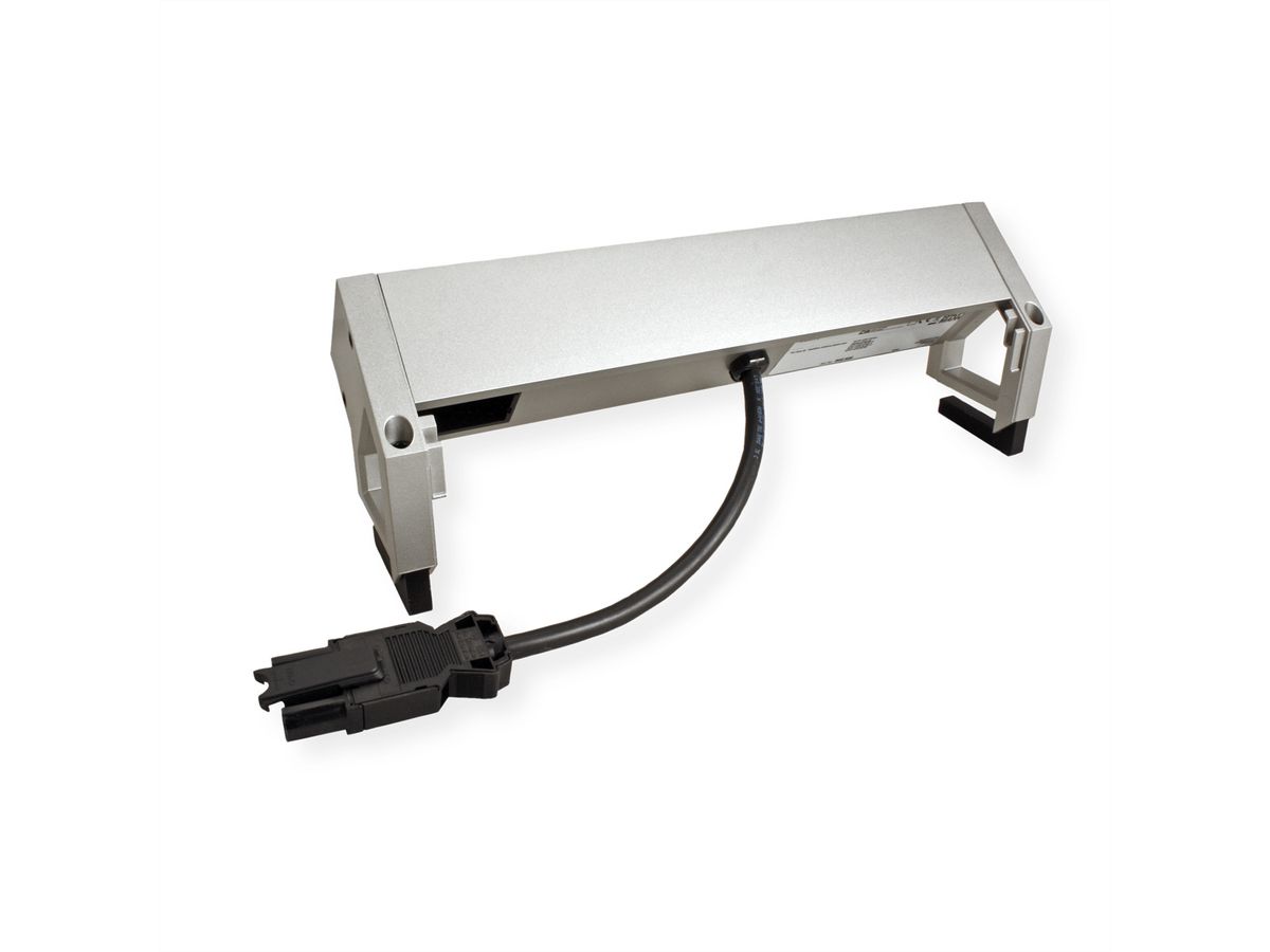 BACHMANN DESK2 2xUTE 1xUSB C 60W 1xCM 0,2m GST18 INOX