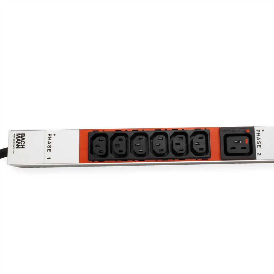 BACHMANN IT PDU ALU 1U 18xC13 3xC19 CEE 3x16A rouge