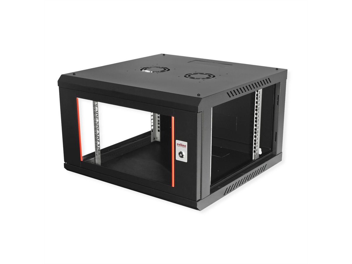 ROLINE 19" Boîtier mural Basic Plus 6U, 600x600 LxP noir