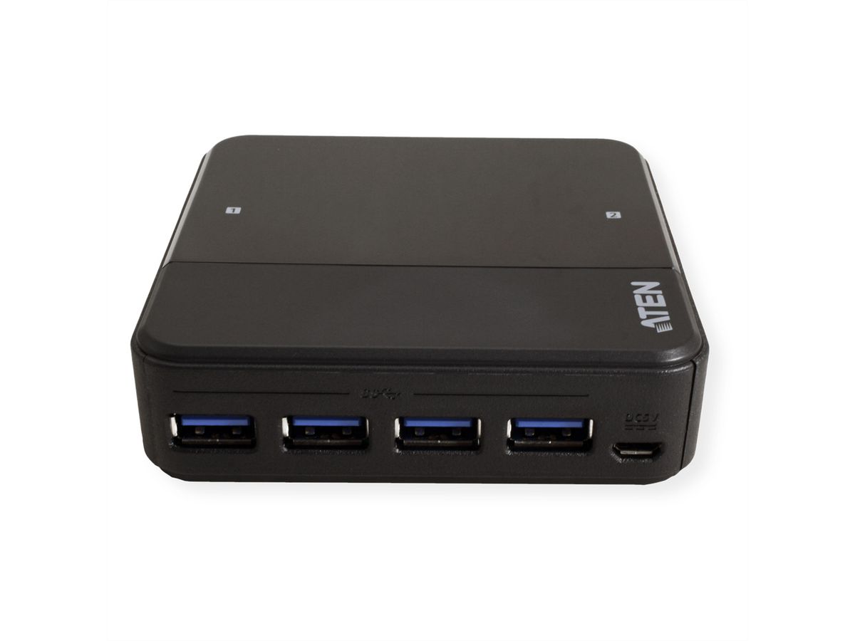 ATEN US3324 Switch de partage des périphériques USB 3.1 Gen1 à 2 x 4 ports
