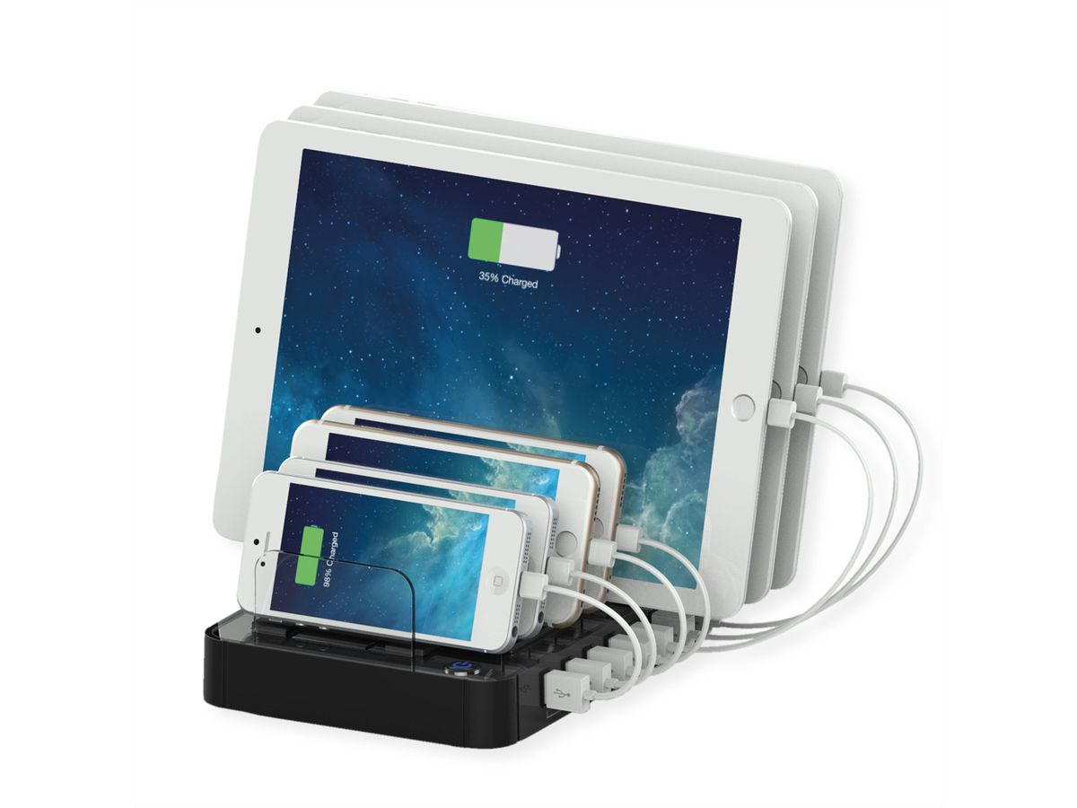 ROLINE Station Chargeur USB, 7 ports