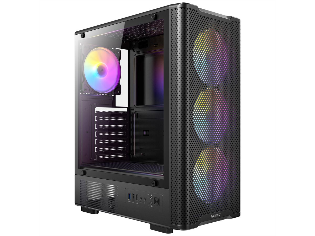 ANTEC VX-310 ARGB Boîtier PC ATX, Micro-ATX , ITX Mid Tower Gaming, noir