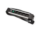BACHMANN CONNECTUS 4xUTE , 1xinterrupteur 2,0m CEE7/7 gris